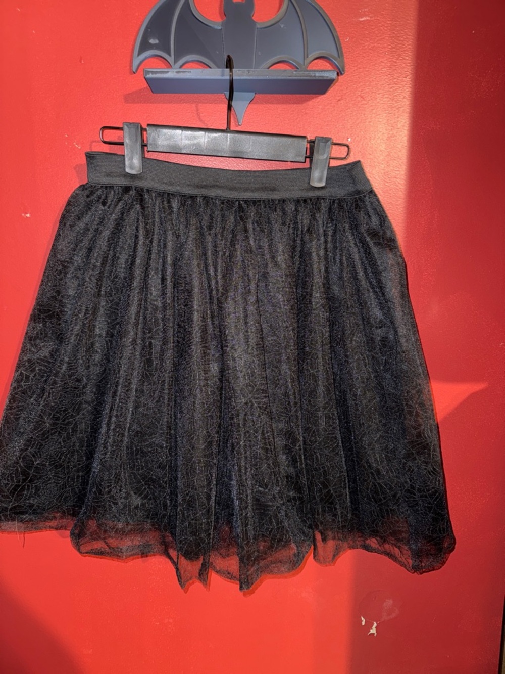 Black Tulle Circle Skirt with Elastic Waist